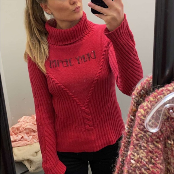 Vintage DKNY ribbed turtle neck 100% cotton - Picture 8 of 8